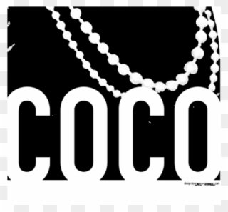 Coco Pearls Poster - Chanel Art Prints Pearls Clipart