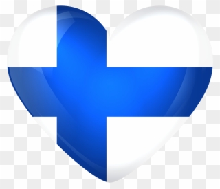 Finland Large Heart Flag Gallery Yopriceville High - Finland Heart Flag Png Clipart