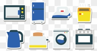 Clipart Kitchen Kitchen Appliance - Kitchen Appliances Icons Png Transparent Png