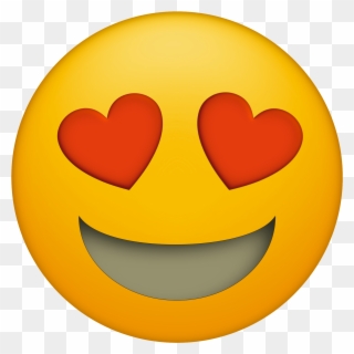 Emoji Faces Printable Free Emoji Printables - Heart Eye Emoji Clipart - Png Download