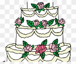 Wedding Cake Clipart Drawing - Wedding Cake Designs Clipart - Png Download