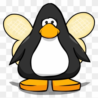 Bee Wings From A Player Card - Penguin With A Horn Clipart