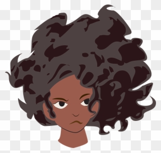 Black Woman Cartoon 9, Buy Clip Art - Black Girls Face Png Transparent Png