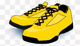 Gym Shoes Clipart Youth Club - Gold Shoe Clip Art - Png Download