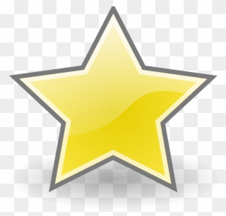 Star Gray Clip Art At Clker - Yellow Star - Png Download