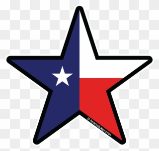 Heart In Texas - Texas State Flag Logo Clipart