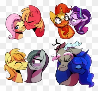 Starburst Clipart Row - My Little Pony Crack Ships - Png Download