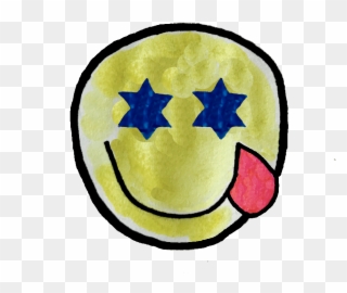 Jewish Star Emoji Eyes - Emoji Clipart