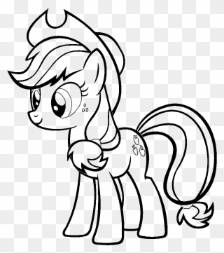 Collection Of Mlp Applejack Coloring Pages - Apple Jack Pony Coloring Pages Clipart