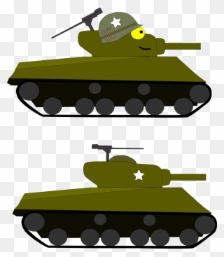 Tank Cartoon Army Military Png Image - M4 Sherman Tank Clipart Transparent Png