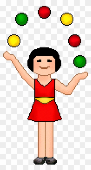 Lady Clipart Juggling - Juggling Clip Art - Png Download