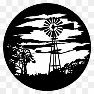 Vector Windmill Western Clip Art Stock - Apollo Windmill Western Steel Gobo Ms-6046 - Png Download
