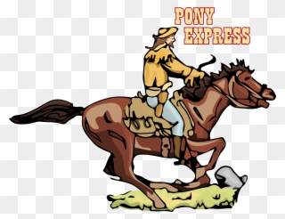 Ranch Clipart Pony Express - Pony Express - Png Download