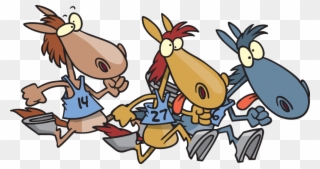 Horse Race Images Cartoon Clipart