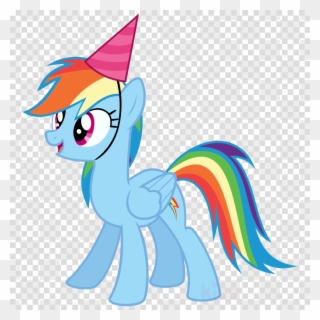 Rainbow Dash Birthday Clipart Rainbow Dash Pinkie Pie - Mlp Rainbow Dash Party - Png Download
