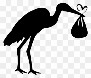 Bird, Stork, The Silhouette, New, Graphics, Vector, - Stork Silhouette Png Clipart