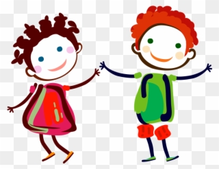 Clipart Dans Eden Boya Çizim Çocuklar - Happy Couples Cartoon - Png Download
