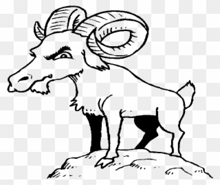 Billy Goat Coloring Page Clipart Three Billy Goats - Billy Goat Gruff Cartoon - Png Download