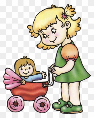 Дети Клипарт - Jugando A Ser Mama Clipart