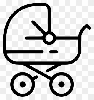 Carriage Stroller Newborn Family Svg Png Icon - Infant Clipart