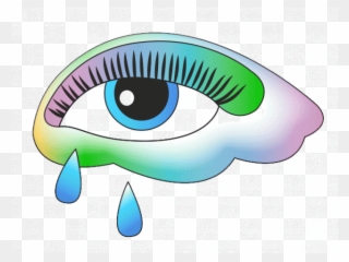 Tear Clipart Sad Eye - Eye Cry Clipart Gif - Png Download