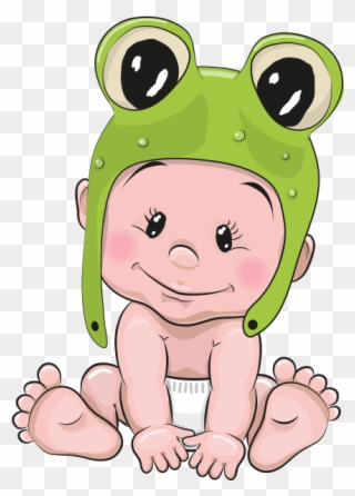 Clipart Kurbağa Bebek - Cute Cartoon Baby Frogs - Png Download