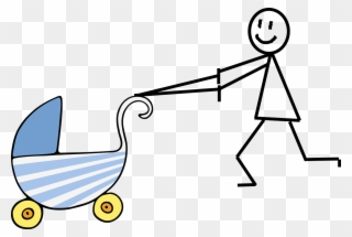 Parenting Baby Stroller - Baby Shower Clip Art - Png Download