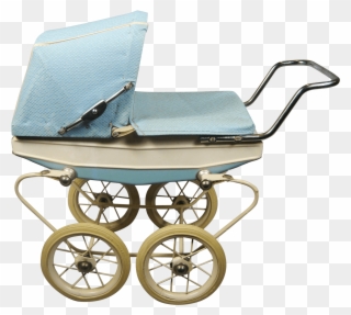 Antique Baby Pram - Pram Png Clipart