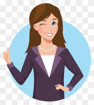 Business Owner Thumbs Up Perth Copywriting - Female Thumbs Up Clipart - Png Download