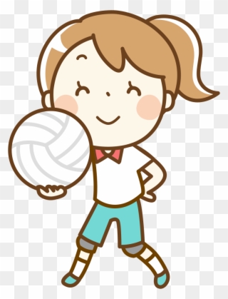 Volleyball Clip Person Black And White Library - Dibujos Animados De Voleibol - Png Download