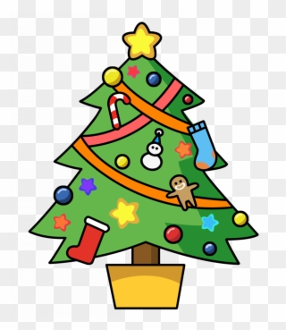 Merry Christmas Gifs And Clipart - Clipart Christmas Tree - Png Download