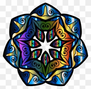Kaleidoscope Mandala Floral Design Sharingan Symmetry - Art Clipart