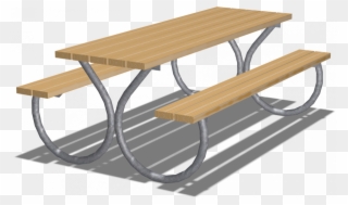 Table Picnic Clipart Picnic Table Bench - Table De Picnic Enfant - Png Download