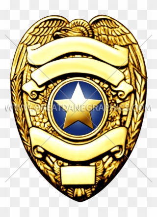 Picture Transparent Stock Excellent Printable Pin Template - Police Badge Clipart Gold - Png Download