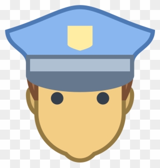 Officer Computer Icons Policeman - Police Hat Vector Png Clipart