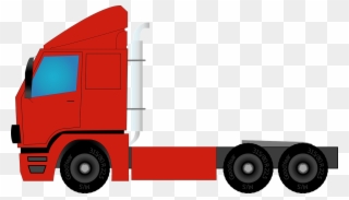 Semi Vector Graphics,free - Caminhão Vermelho Desenho Png Clipart