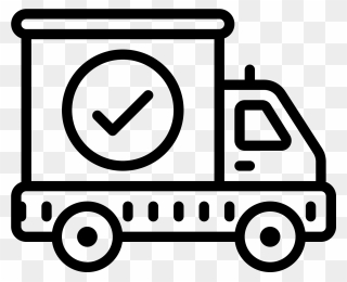 Geprüfter Lkw Icon - Food Delivery Car Icon Clipart