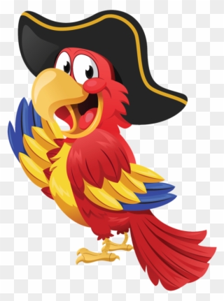 Pirate Parrot Clipart - Transparent Background Pirate Clipart - Png Download