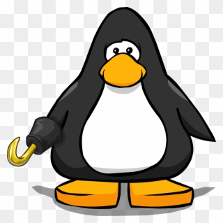 Pirate's Hook On A Player Card - Penguin With Top Hat Clipart