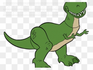Tyrannosaurus Rex Clipart Silhouette - Toy Story Dinosaur Cartoon - Png Download
