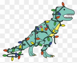 Download - Tree Rex Dinosaurs Christmas Card Two Clipart
