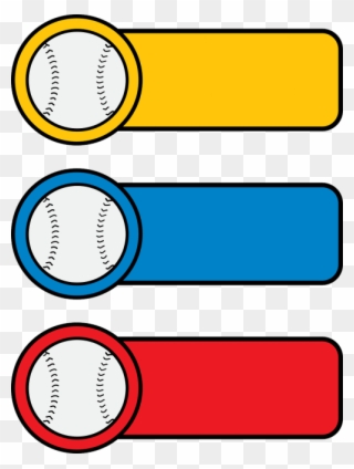 Vektorinė Grafika - Pelota De Beisbol Etiquetas Clipart