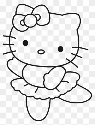 Color Pages Of Hello Kitty - Hello Kitty Coloring Pages Clipart