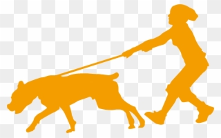 Silhouette Dog Walking At Getdrawings - Dog And Human Silhouette Clipart