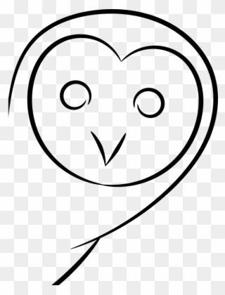 Black And White Cartoon Owls 12, Buy Clip Art - Owl - Png Download