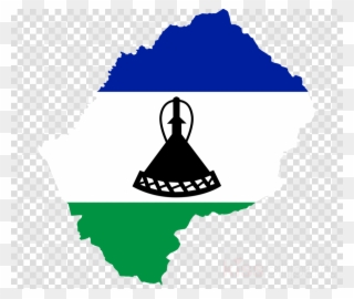 Download Lesotho Flag Map Png Clipart Flag Of Lesotho - Blue White Green Flags Transparent Png