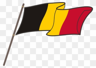 Belgian Flag Clipart 4 By Blake - French Flag Cartoon - Png Download