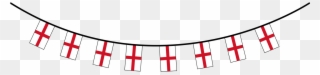 File - Englandbunting - Svg - England Flag Bunting Png Clipart