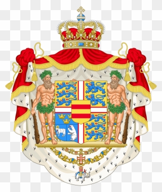 Royal Coat Of Arms Of Denmark - Queen Of Denmark Coat Of Arms Clipart
