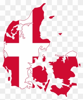 Bandiera Danimarca 4th Of July Clip Art American Flag - Denmark Map Vector - Png Download